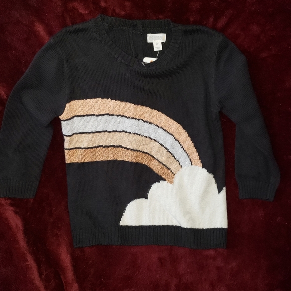 Gymboree Other - Toddler Girl's 2T Black/Rose Gold/White Sweater